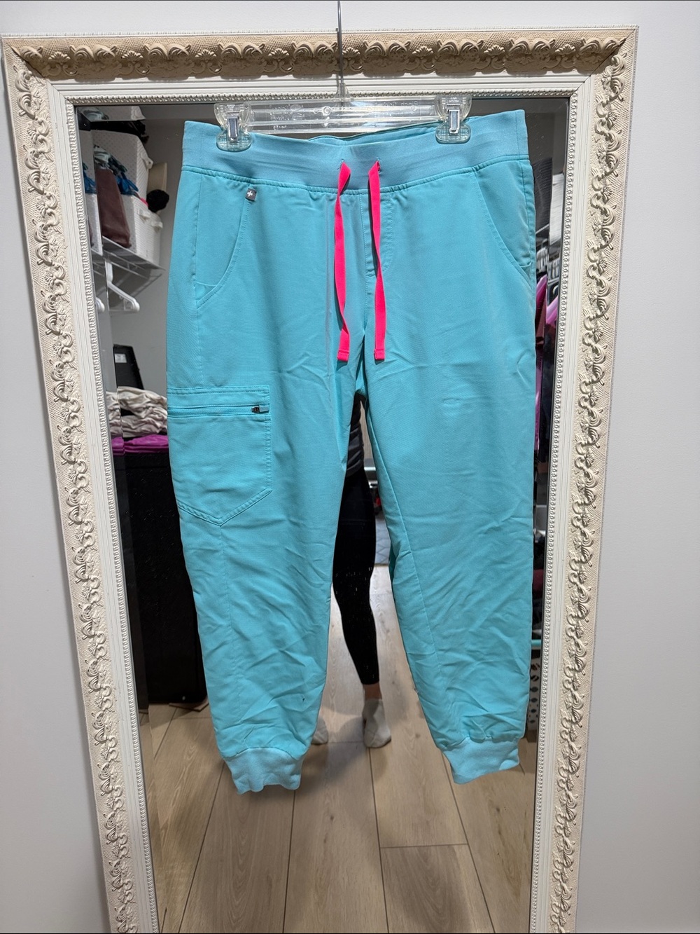 Figs Neon Blue Zamora scrub pant